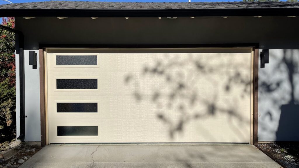 garage installation Think about the overall look.